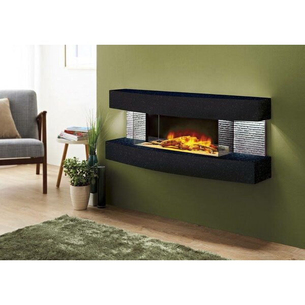 Orren Ellis Fraenzel Curve Wall Mounted Electric Fireplace & Reviews  Wayfair